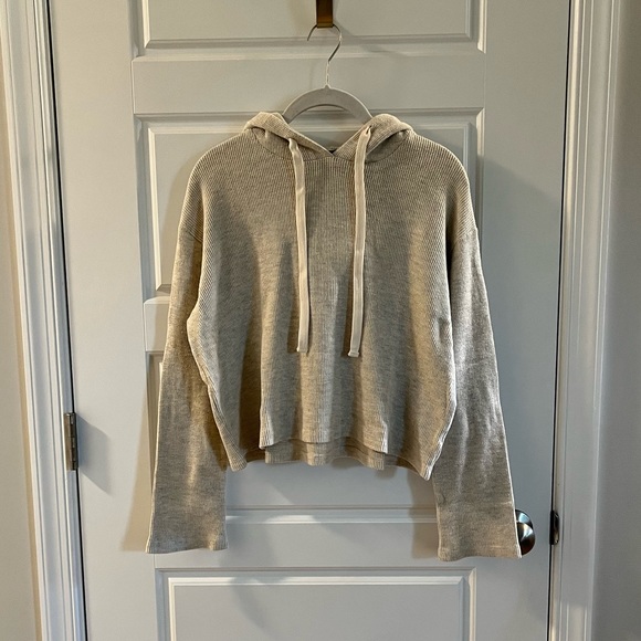 Monrow Thermal Cropped Hoodie - Picture 2 of 7
